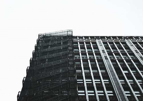 office building gray concrete building city
